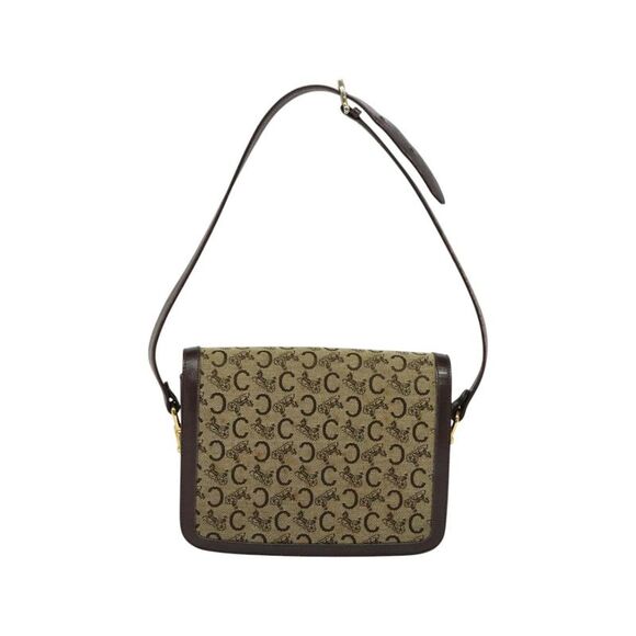 Pre Loved Celine Vintage Horsebit Detail Shoulder Bag Women Beige - Picture 3 of 8